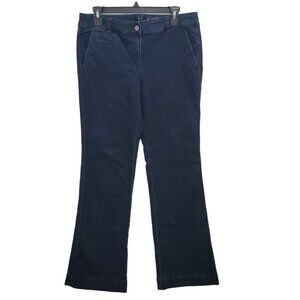 New York & Company Women's Dark‎ Wash Below Waist Stretch Denim Trouser Size 8
